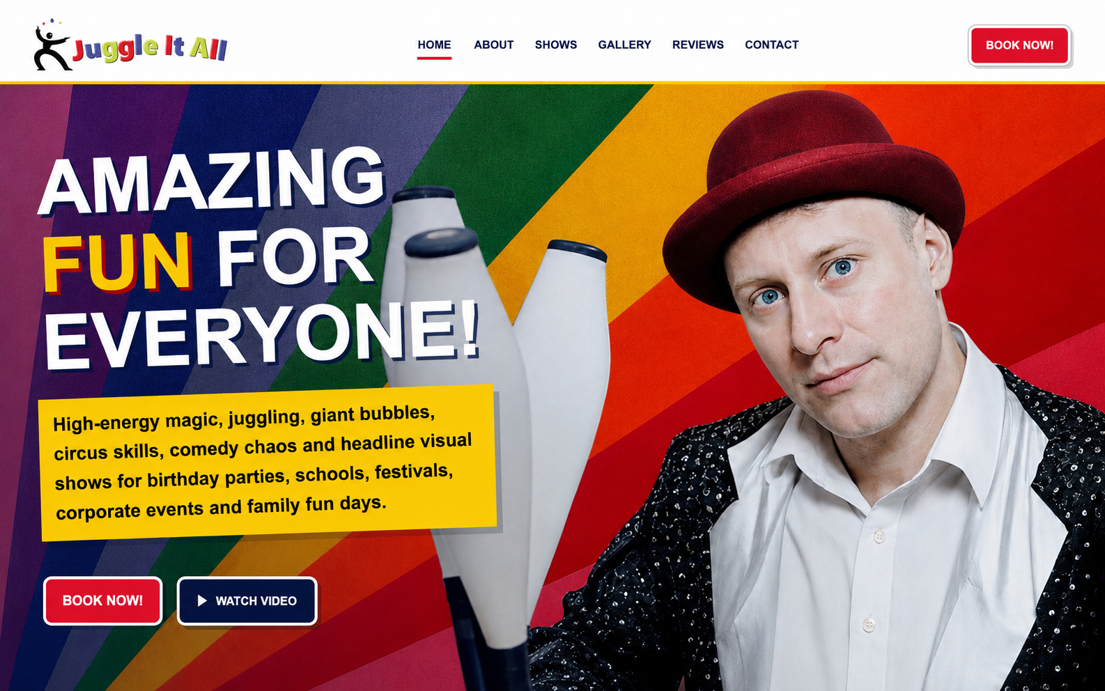 Juggle It All website screenshot
